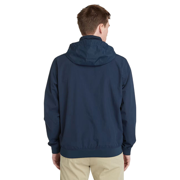 Giacca Bomber Impermeabile da Uomo blu scuro modello retro