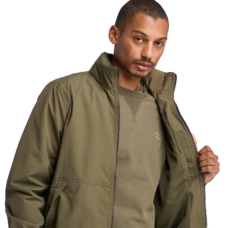 Green Men's Waterproof Bomber Jacket