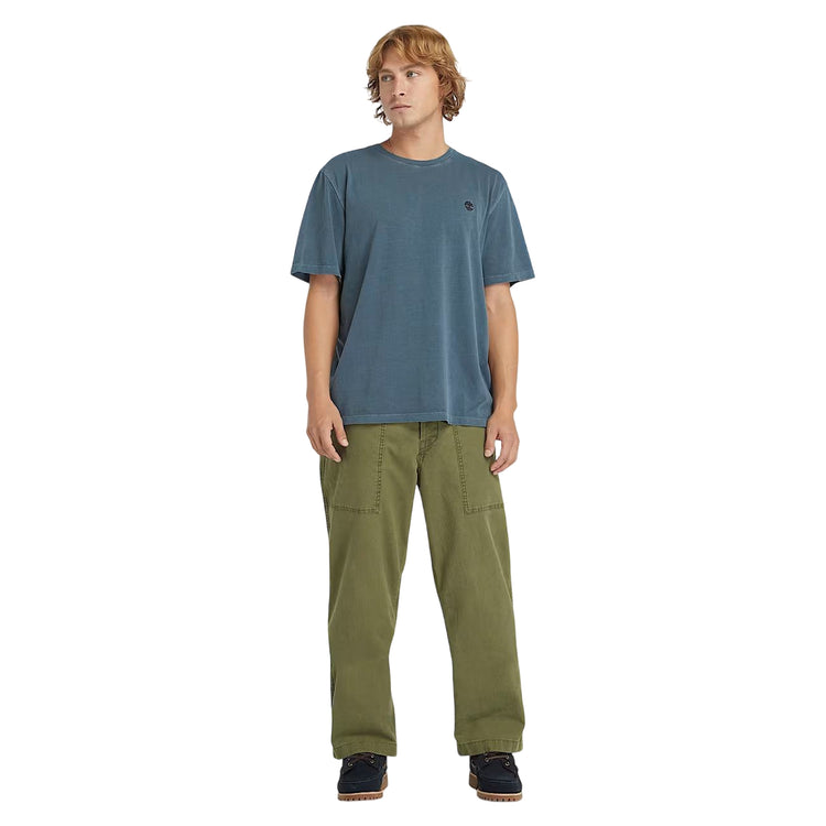 T-shirt Uomo Dunstan River Blu modello intero frontale