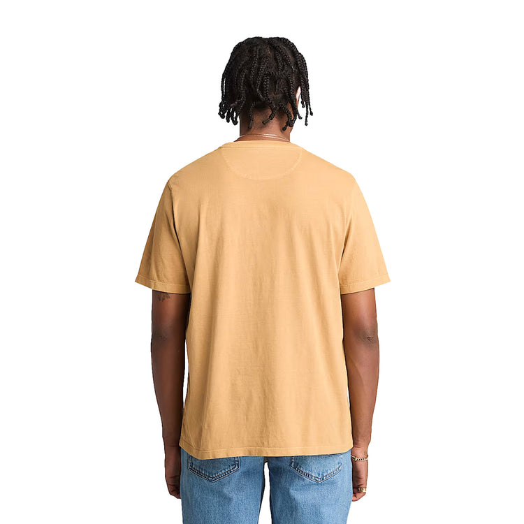 T-shirt Uomo Dunstan River Giallo modello retro