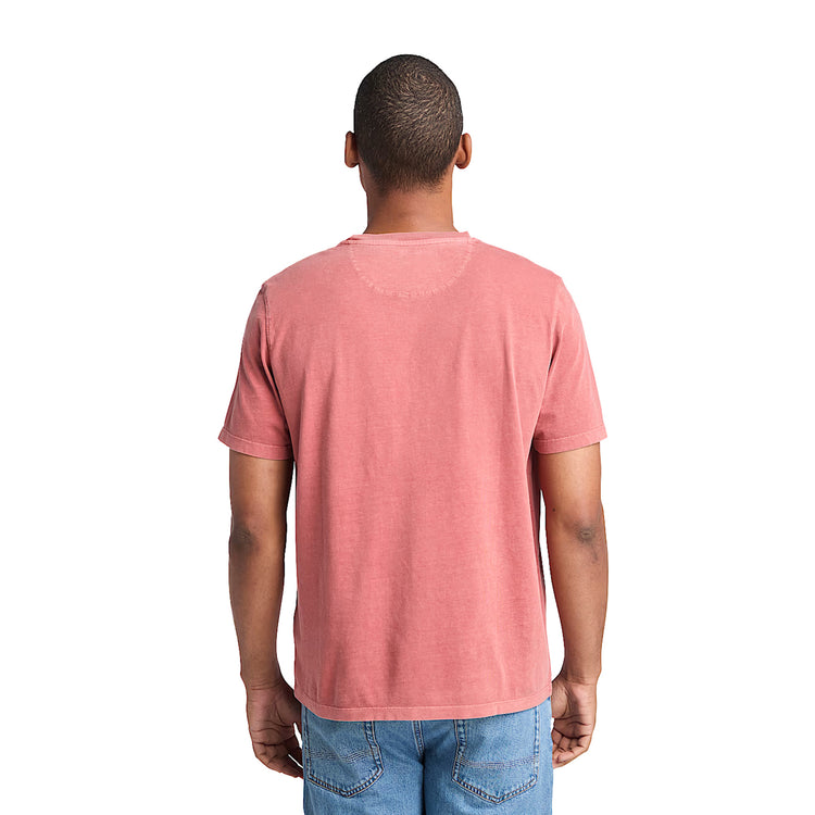 T-shirt Uomo Dunstan River Rosso modello retro