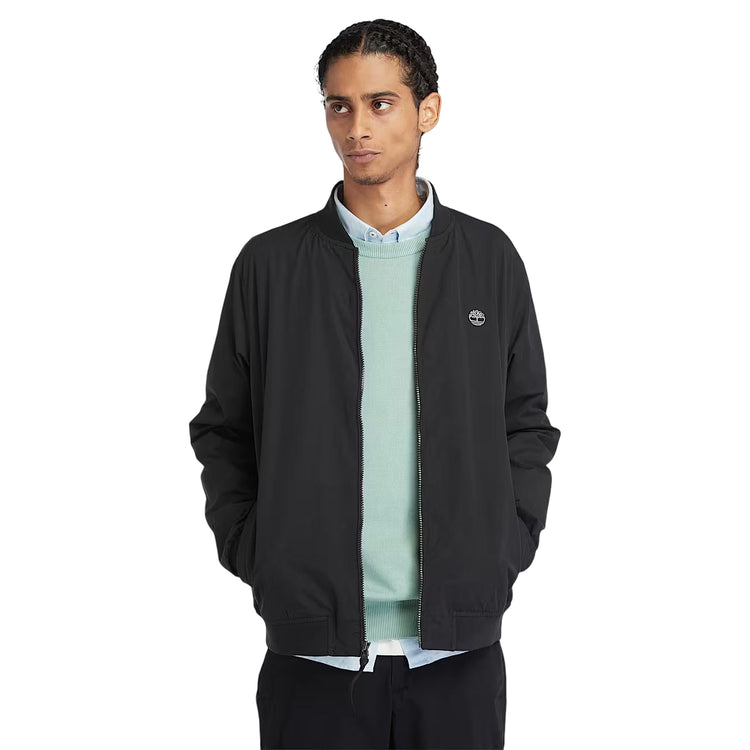 Giacca Uomo Bomber idrorepellente Nero modello frontale