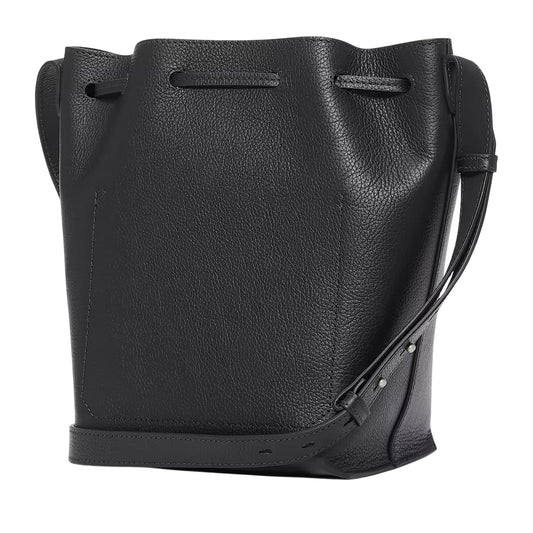 Borsa a Secchiello Donna in Pelle Tuckerman Nero retro