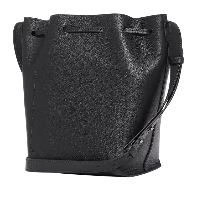 Borsa a Secchiello Donna in Pelle Tuckerman Nero retro