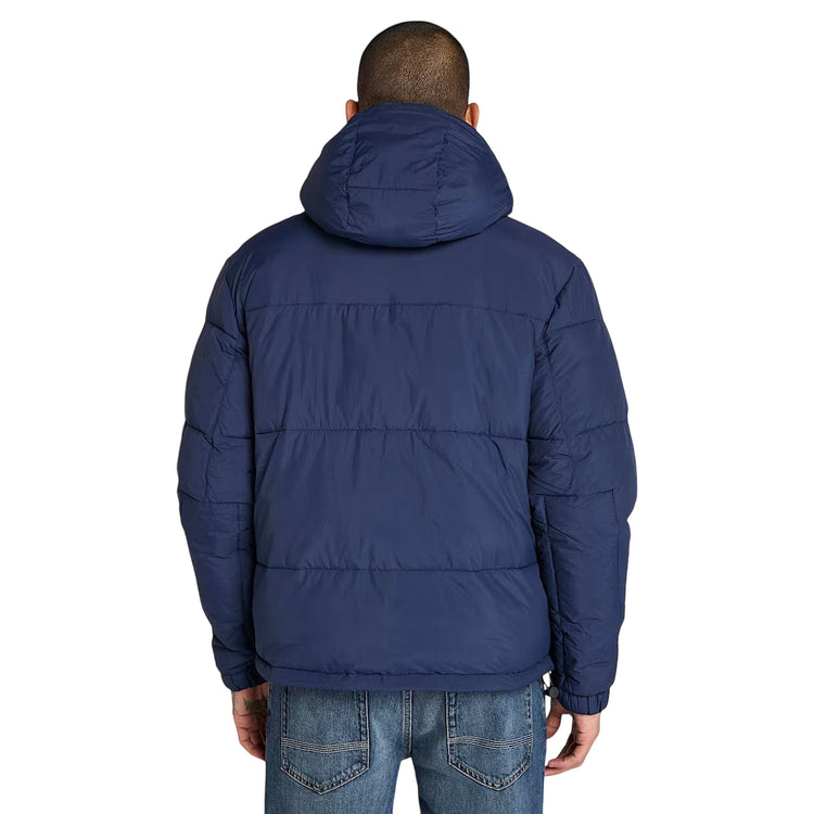 Piumino Uomo Idrorepellente Puffer Blu modello retro