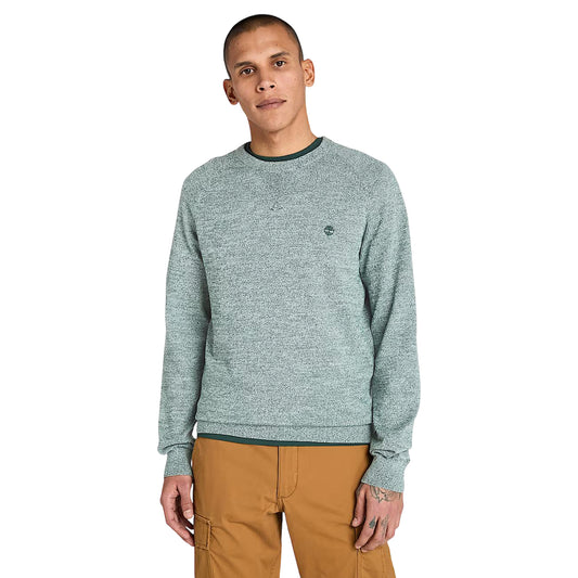 Maglione Uomo girocollo Williams River Grigio modello frontale