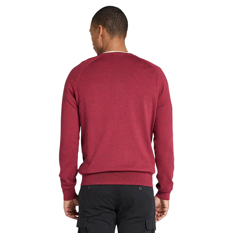 Maglione Uomo girocollo Williams River Bordeaux modello retro