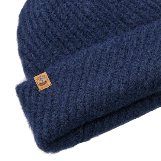 Berretto Donna a punto diagonale Blu scuro dettaglio