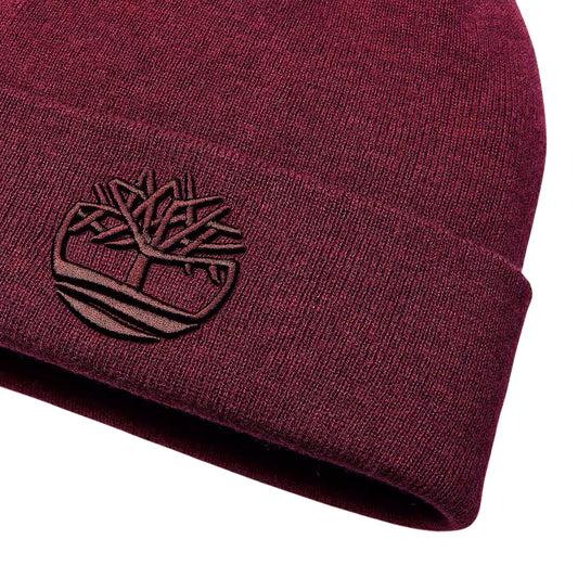 Berretto Unisex con ricamo 3D Bordeaux dettaglio