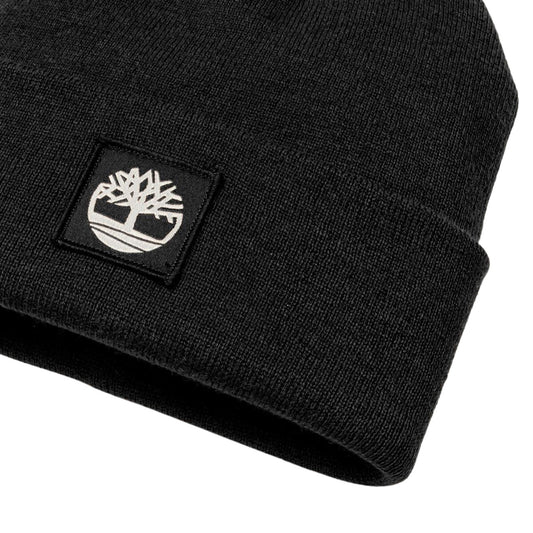 Berretto Donna con applicazione tono su tono Nero dettaglio