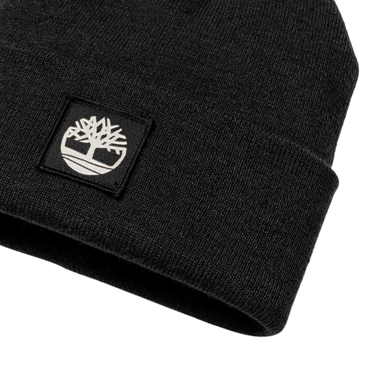 Berretto Donna con applicazione tono su tono Nero dettaglio