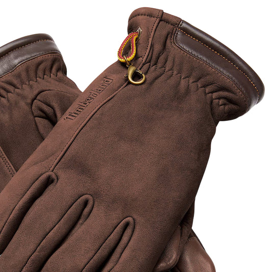 Guanti Unisex in nabuk Winter Hill Marrone