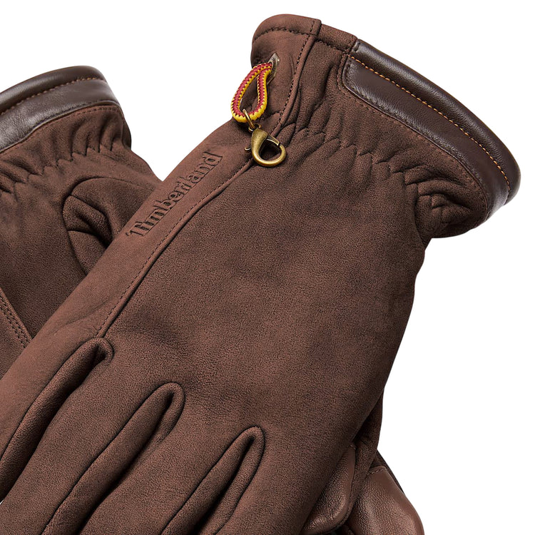 Guanti Unisex in nabuk Winter Hill Marrone