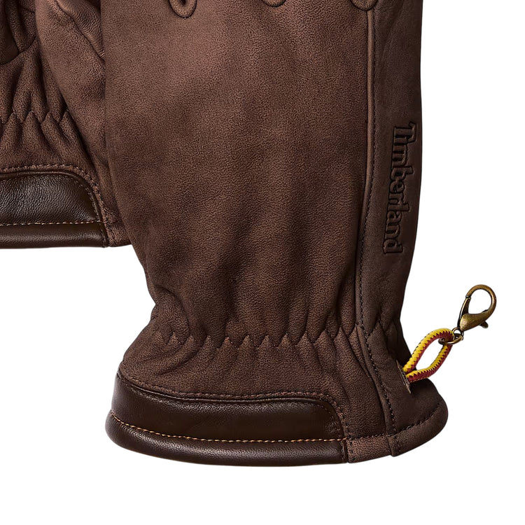 Guanti Unisex in nabuk Winter Hill Marrone