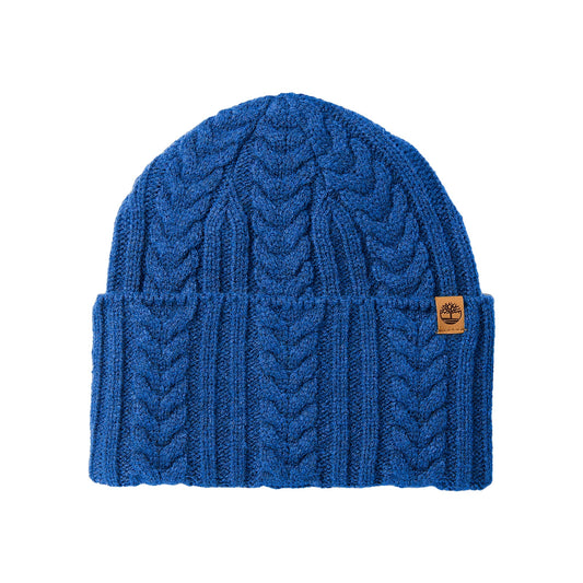 Berretto Donna a trecce Blu