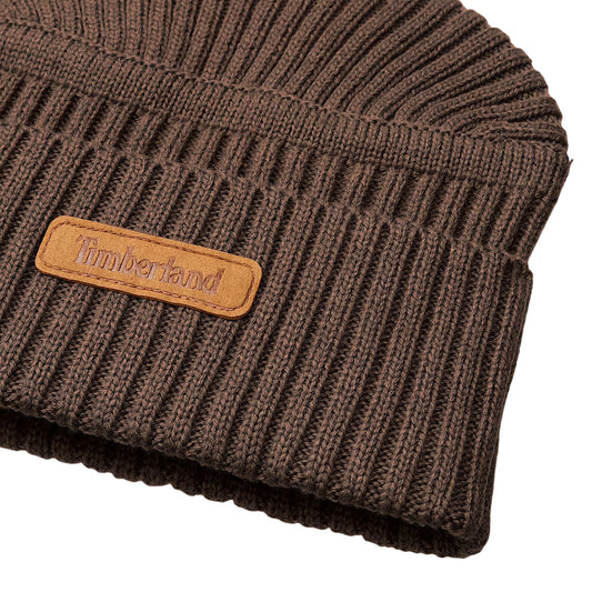 Berretto Unisex a coste Gulf Beach Marrone dettaglio