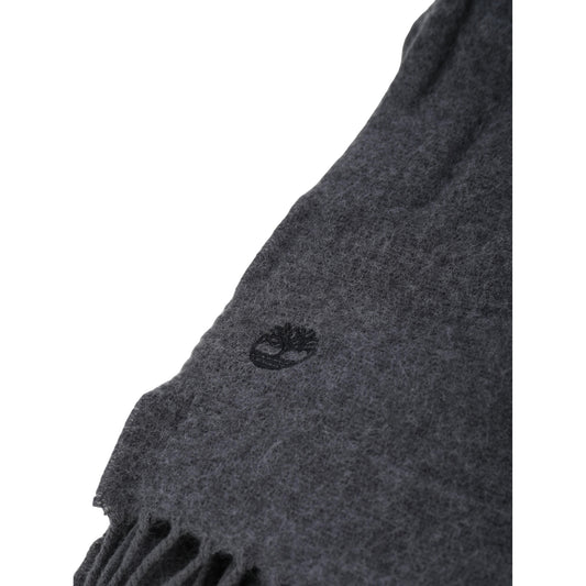 Sciarpa intessuta Donna in tinta unita grigio dettaglio