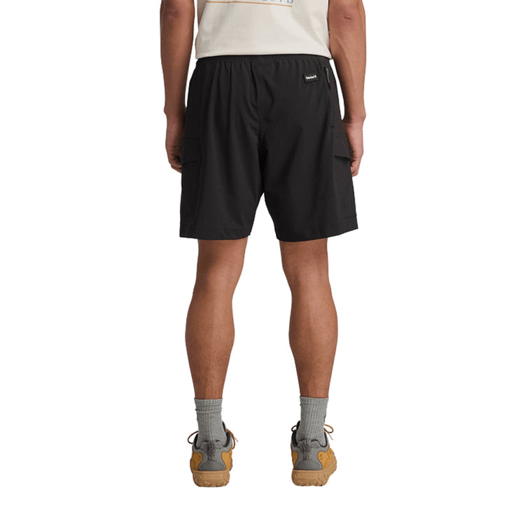 Bermuda Uomo Cargo Nero modello retro