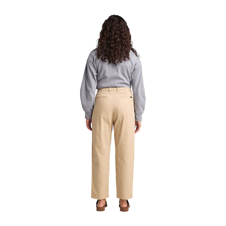 Women's Utility Fatigue Linen Pants in Beige