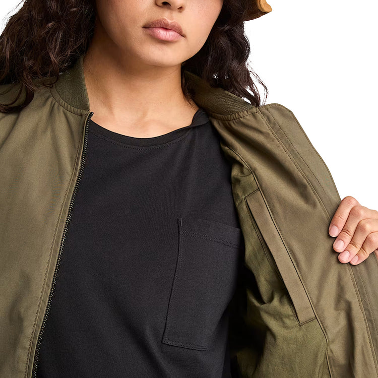 Bomber Utility da Donna in colore verde