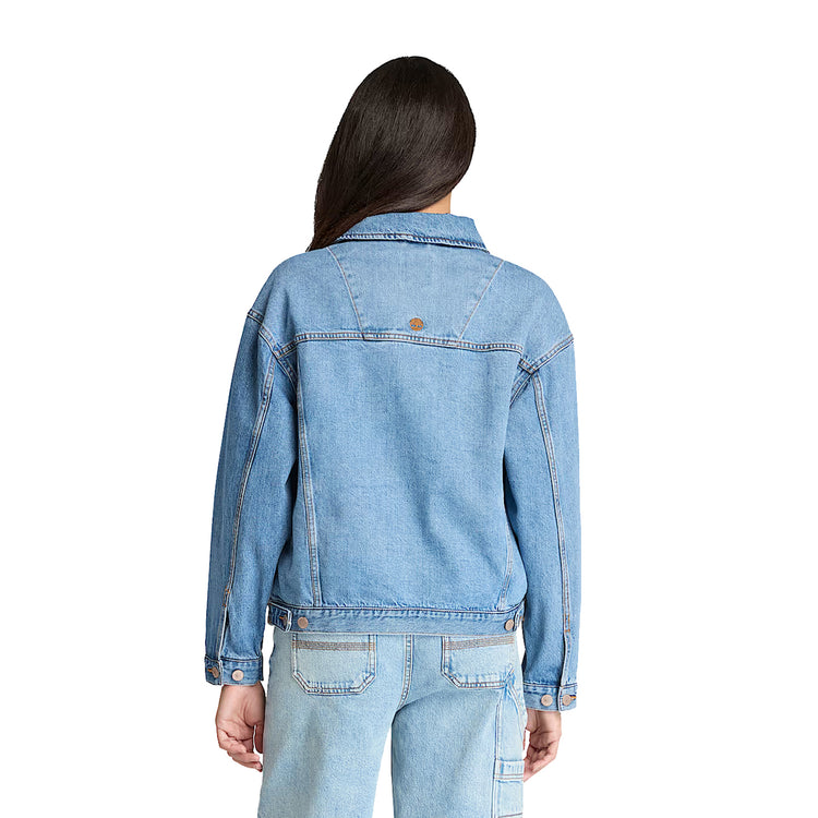 Giacca in Denim Archive da Donna in blu modella retro