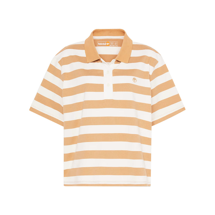 Polo a righe da Donna in giallo