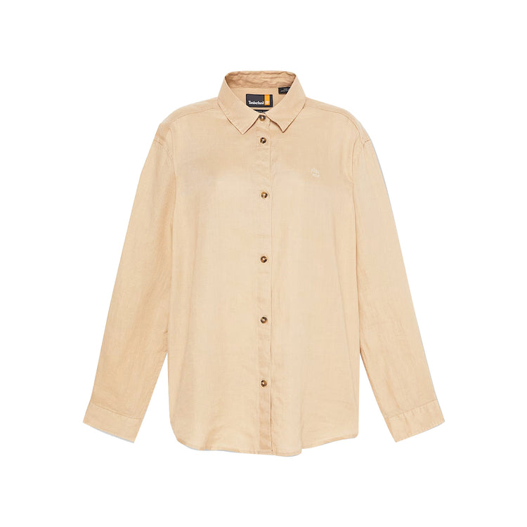 Camicia in Lino da Donna in Beige