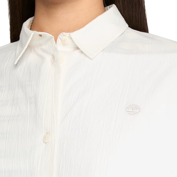 Camicia Donna a maniche corte Bianco dettaglio