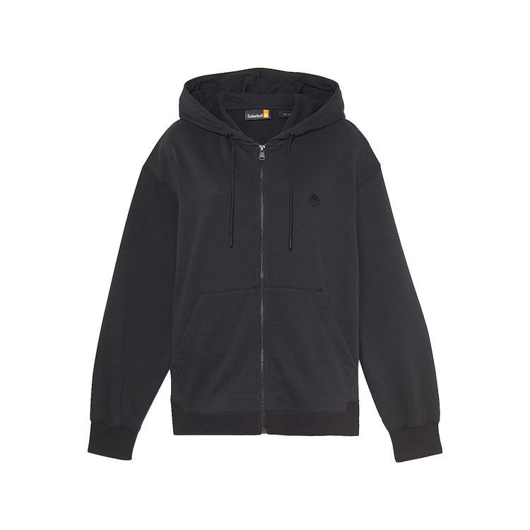 Felpa con Cappuccio e Zip Loopback Exeter Nera