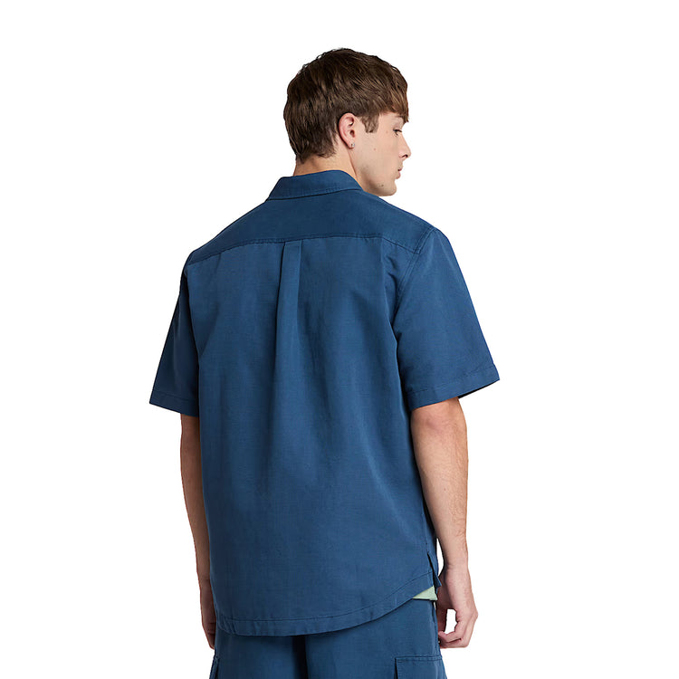Camicia over da Uomo Utility Blu scuro modello retro