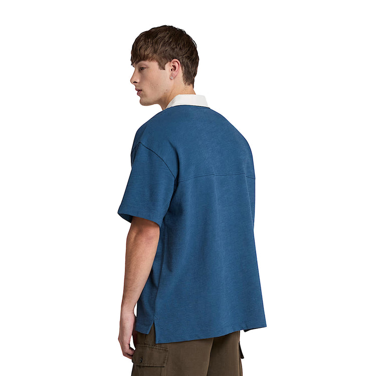Polo Textured da Uomo in blu