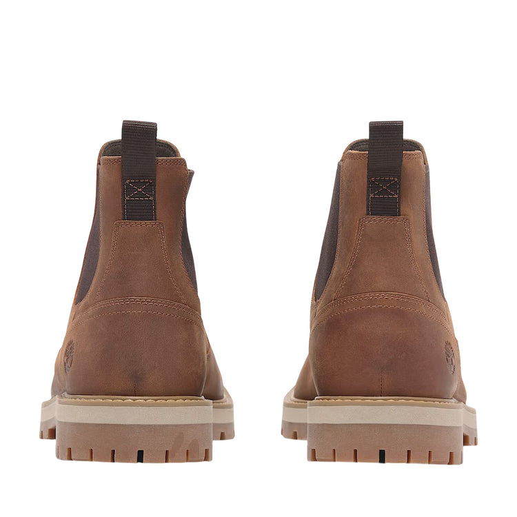 Stivali Uomo Chelsea Britton Road Marrone scuro retro