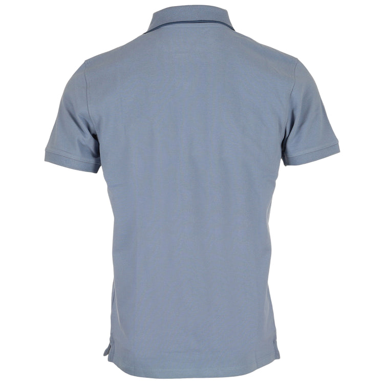 Polo Uomo Millers River Blu dal taglio dritto retro