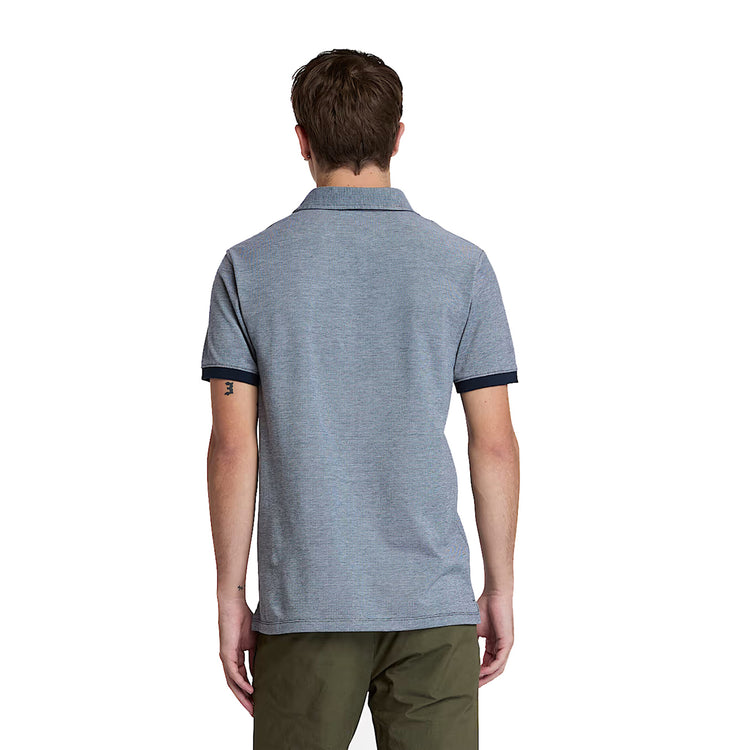 Polo Oxford Uomo Baboosic Brook Blu modello retro