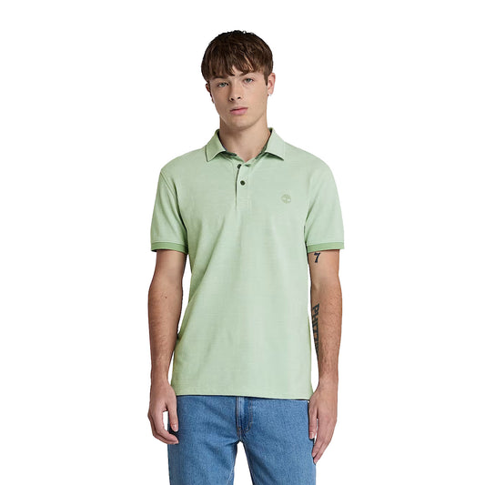 Polo Oxford Uomo Baboosic Brook Verde modello frontale