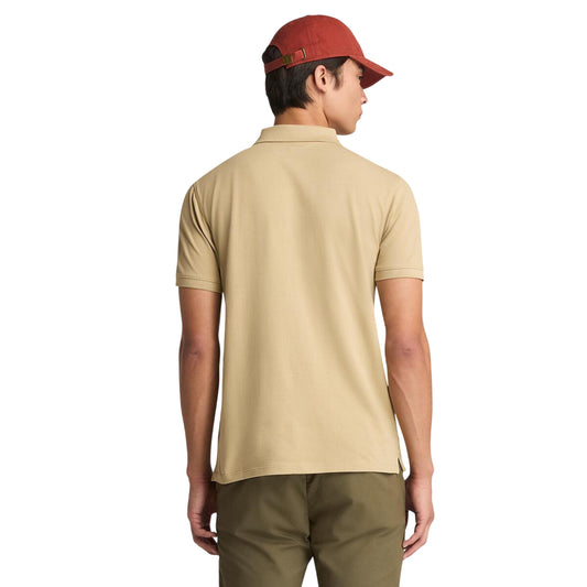 Polo Uomo Millers River Beige modello retro