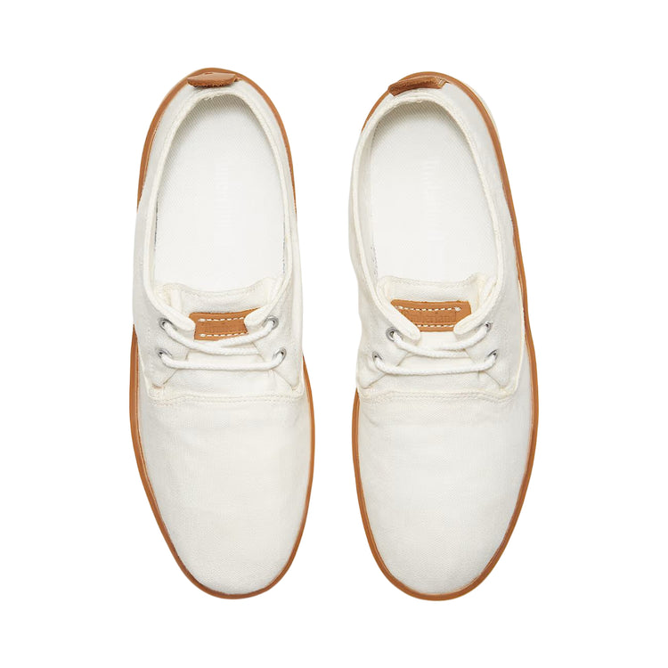 Sneakers Uomo bianco in tela con fodera in cotone