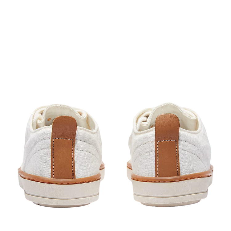 Sneakers Uomo bianco in tela con fodera in cotone