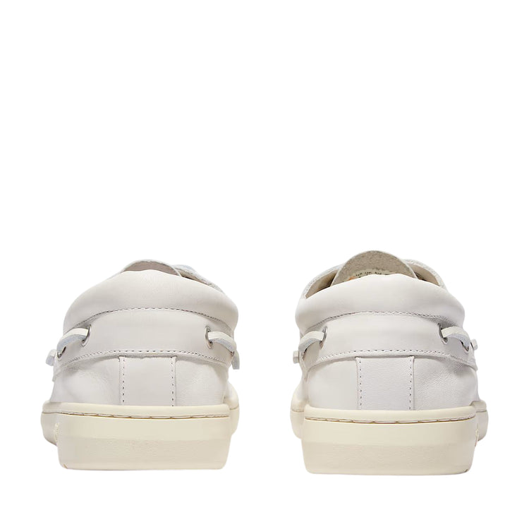 Scarpa da barca Uomo Portofino, con tomaia Bianca in pelle