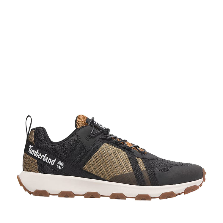 Sneakers Uomo con tomaia in ReBOTL Gialle, con logo laterale