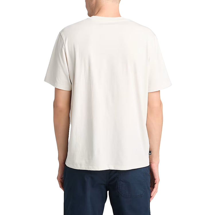 T-shirt Uomo con Grafica Stagionale Doppia Bianco modello retro