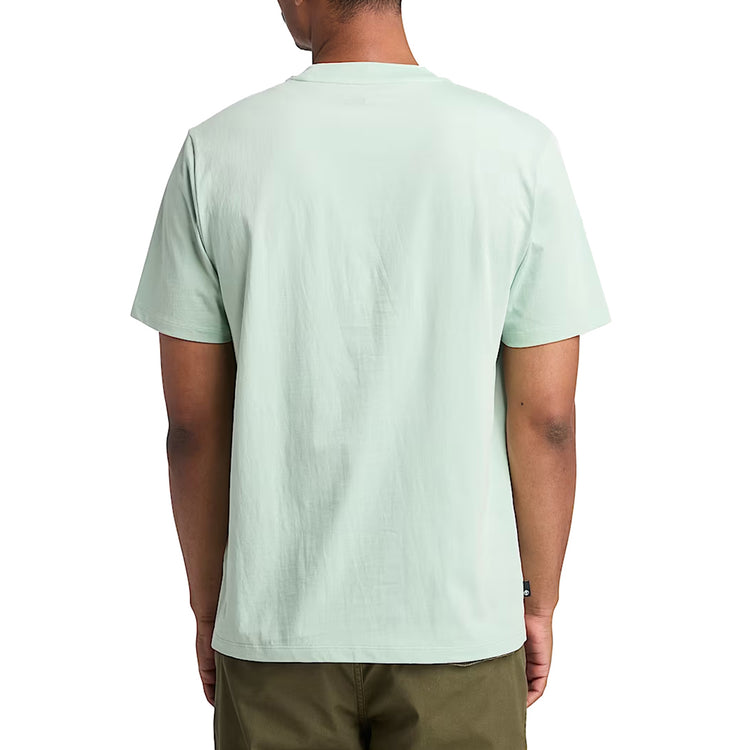 T-shirt Uomo con Grafica Stagionale Doppia Verde modello retro