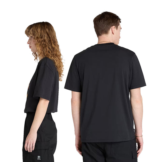 T-shirt Unisex con grafica frontale Nero modelli