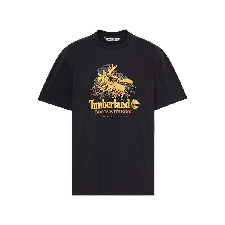 T-shirt Unisex con grafica frontale Nero