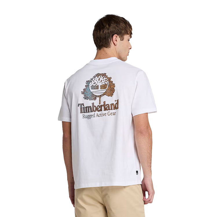 T-shirt Uomo Rugged Active Gear Bianco modello retro