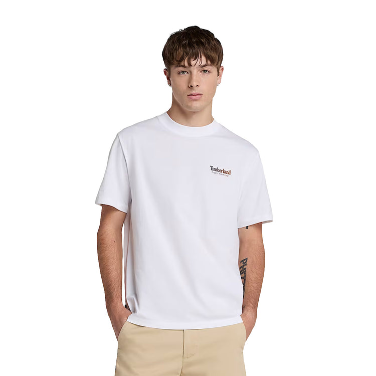 T-shirt Uomo Rugged Active Gear Bianco modello frontale