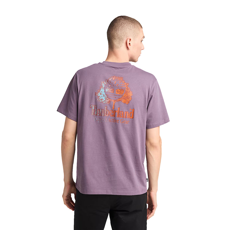 T-shirt Uomo Rugged Active Gear Viola modello retro