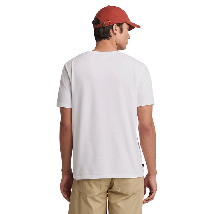 T-shirt Uomo Kennebec River Bianca con maxi logo albero modello retro