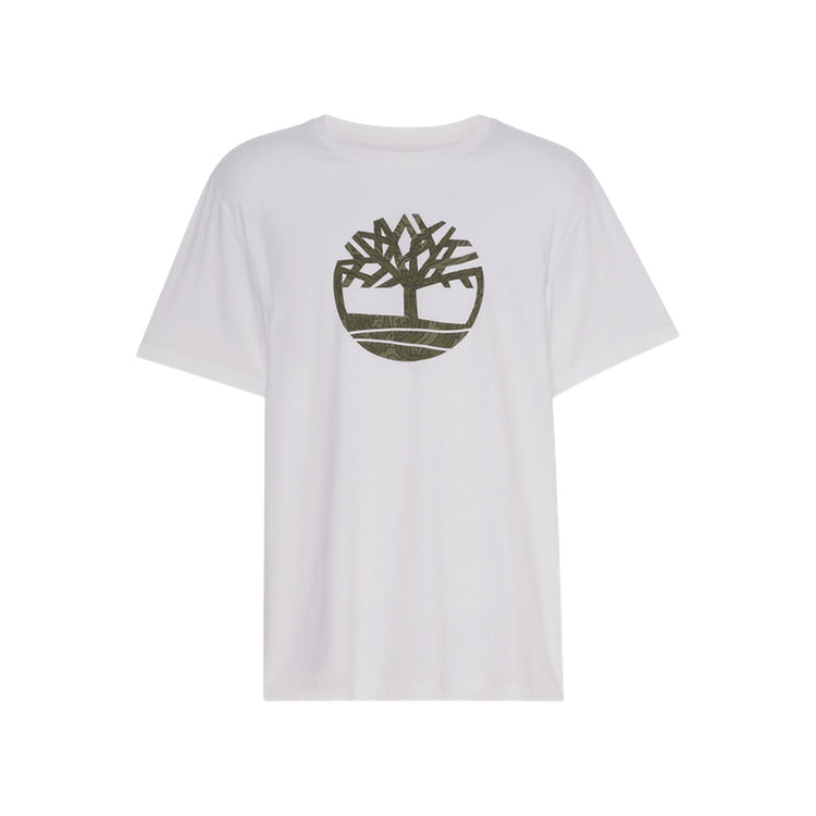 T-shirt Uomo Kennebec River Bianca con maxi logo albero