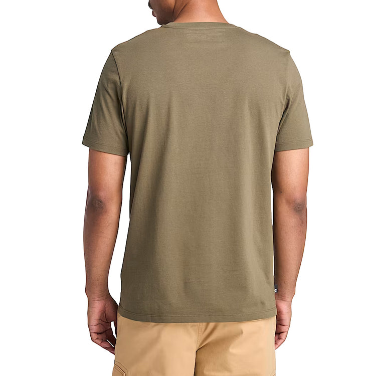 T-shirt Uomo con stampa mimetica Verde modello retro